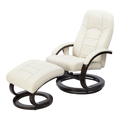 PU Leather Deluxe Massage Chair Recliner Ottoman Lounge Remote V63-771965