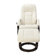 PU Leather Deluxe Massage Chair Recliner Ottoman Lounge Remote V63-771965