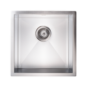 440x440mm Handmade Stainless Steel Undermount / Topmount Kitchen Laundry Sink with Waste V63-772965