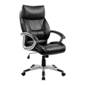 PU Leather Executive Office Chair - Ergonomic Swivel Computer Desk Chair in Black V63-774975