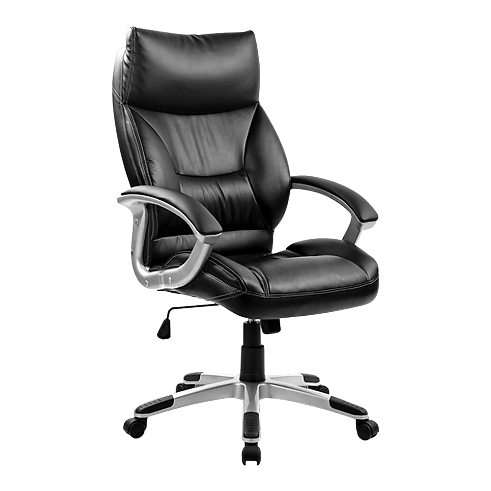 PU Leather Executive Office Chair - Ergonomic Swivel Computer Desk Chair in Black V63-774975