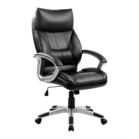 PU Leather Executive Office Chair - Ergonomic Swivel Computer Desk Chair in Black V63-774975