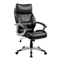 PU Leather Executive Office Chair - Ergonomic Swivel Computer Desk Chair in Black V63-774975