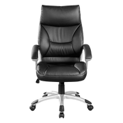 PU Leather Executive Office Chair - Ergonomic Swivel Computer Desk Chair in Black V63-774975