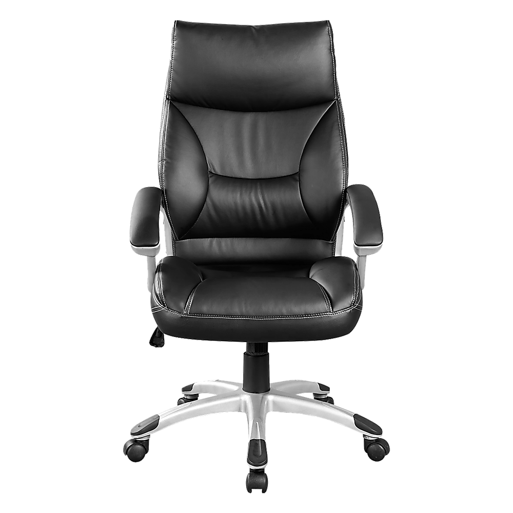 PU Leather Executive Office Chair - Ergonomic Swivel Computer Desk Chair in Black V63-774975