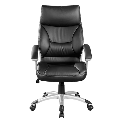 PU Leather Executive Office Chair - Ergonomic Swivel Computer Desk Chair in Black V63-774975