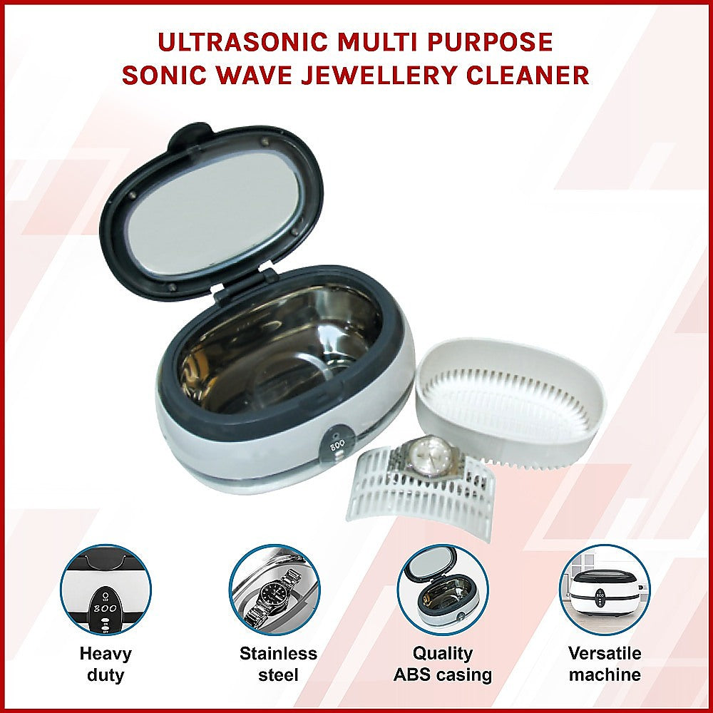 Ultrasonic Multi Purpose Sonic Wave Jewellery Cleaner V63-775405