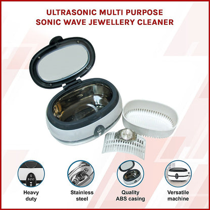 Ultrasonic Multi Purpose Sonic Wave Jewellery Cleaner V63-775405