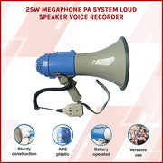 25W Megaphone PA System Loud Speaker Voice Recorder V63-775725