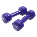 2kg Dumbbells Pair PVC Hand Weights Rubber Coated V63-782495