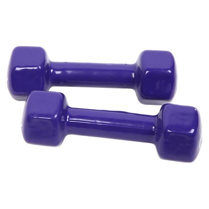 2kg Dumbbells Pair PVC Hand Weights Rubber Coated V63-782495