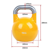 8KG, 12KG, 16KG Pro-Grade Steel KettleBell Set V63-782545