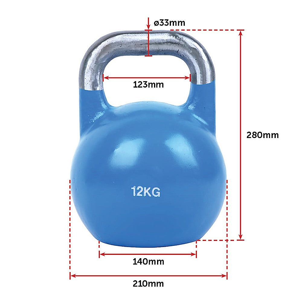 8KG, 12KG, 16KG Pro-Grade Steel KettleBell Set V63-782545