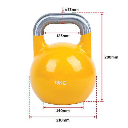 16KG Pro-Grade Steel KettleBell V63-782555