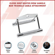 Close Grip Seated Row Handle - Triangle Cable Attachment Bar for Gym Machines V63-782575