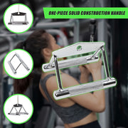 Close Grip Seated Row Handle - Triangle Cable Attachment Bar for Gym Machines V63-782575