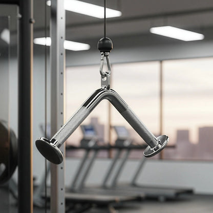 Triceps Press Push Down Bar - Gym Cable Attachment for Arm & Strength Training V63-782605