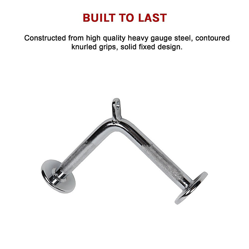 Triceps Press Push Down Bar - Gym Cable Attachment for Arm & Strength Training V63-782605