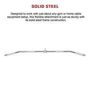 48" Lat Pulldown Bar Cable Attachment - Gym Handle for Back & Strength Training V63-782625