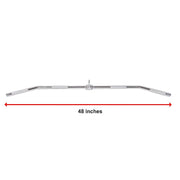 48" Lat Pulldown Bar Cable Attachment - Gym Handle for Back & Strength Training V63-782625