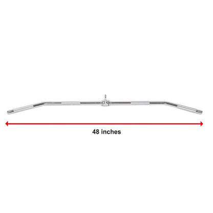 48" Lat Pulldown Bar Cable Attachment - Gym Handle for Back & Strength Training V63-782625