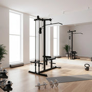 Lat Pulldown Low Row Fitness Machine - Home Gym Strength Trainer V63-782635
