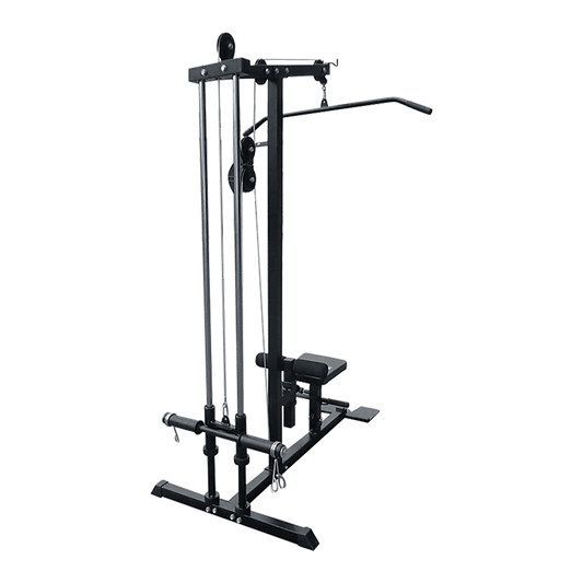 Lat Pulldown Low Row Fitness Machine - Home Gym Strength Trainer V63-782635