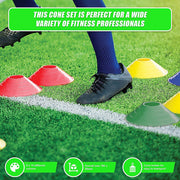 Marker Training Cones Set for Soccer, Fitness, Personal Training