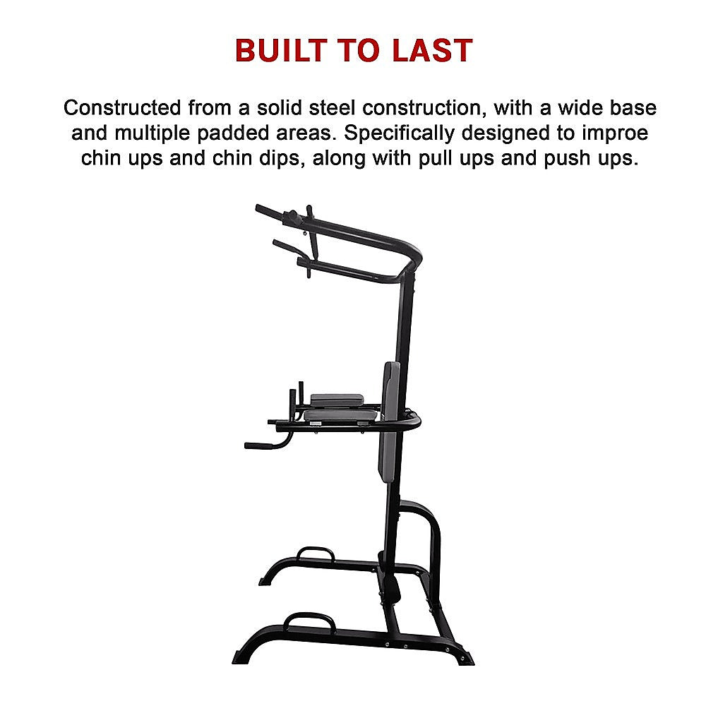 Power Tower Chin Up Dip Pull Push Up Machine V63-782715