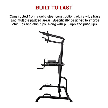 Power Tower Chin Up Dip Pull Push Up Machine V63-782715