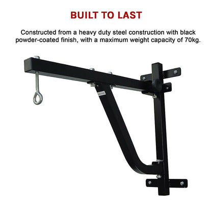 Boxing Punching Bag Wall Pivot Rack - Swivel Mount for Home Gym V63-782745