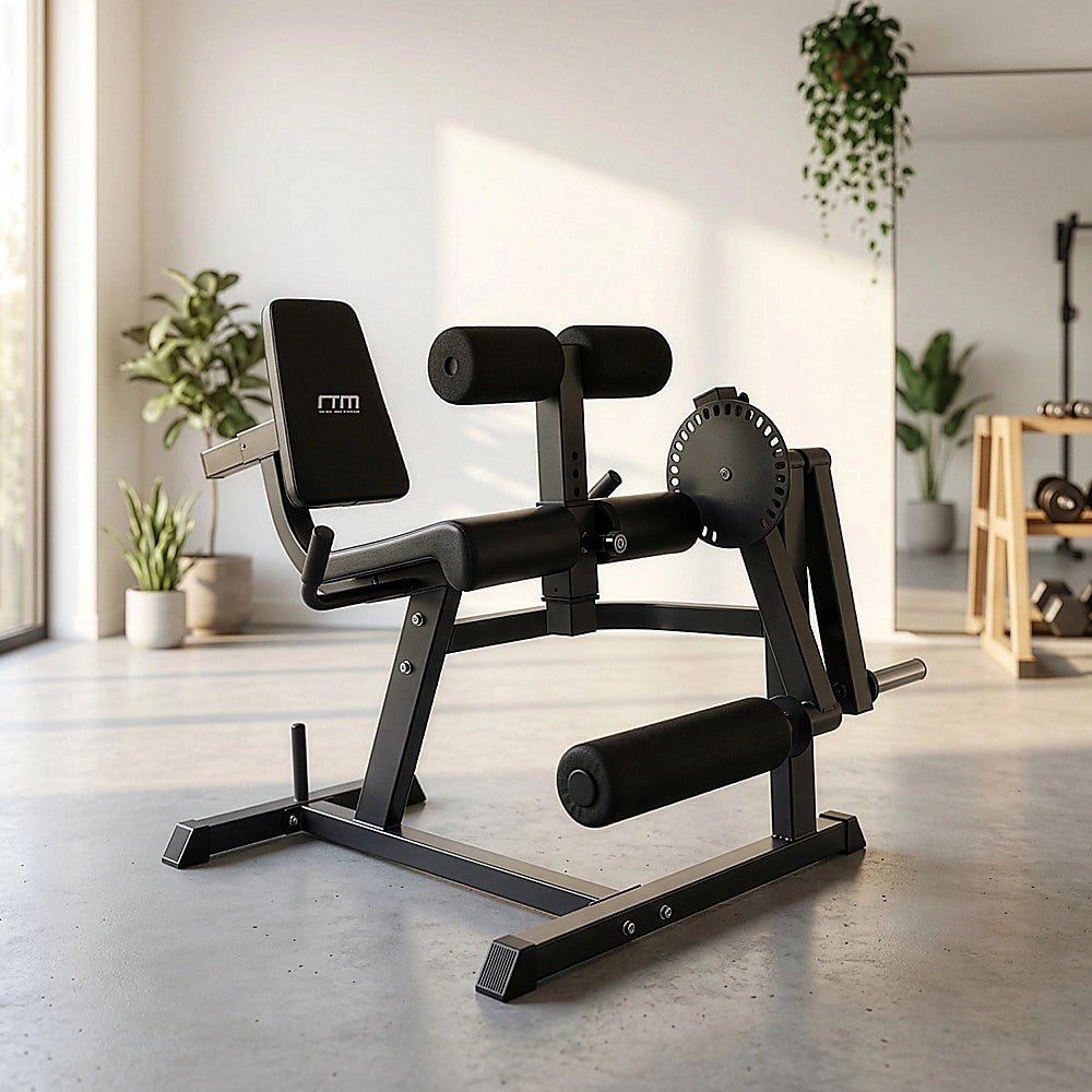 Leg Extension Curl Machine - Adjustable Home Gym Quad & Hamstring Workout Bench V63-782775