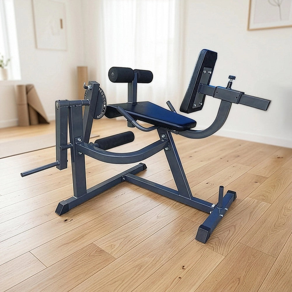 Leg Extension Curl Machine - Adjustable Home Gym Quad & Hamstring Workout Bench V63-782775