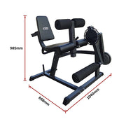 Leg Extension Curl Machine - Adjustable Home Gym Quad & Hamstring Workout Bench V63-782775