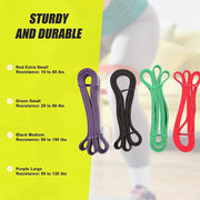 Super Resistance Loop Band Workout Set V63-783425