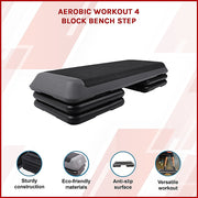 Aerobic Workout 4 Block Bench Step V63-783475