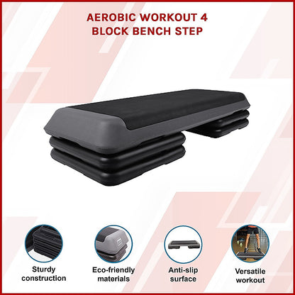 Aerobic Workout 4 Block Bench Step V63-783475