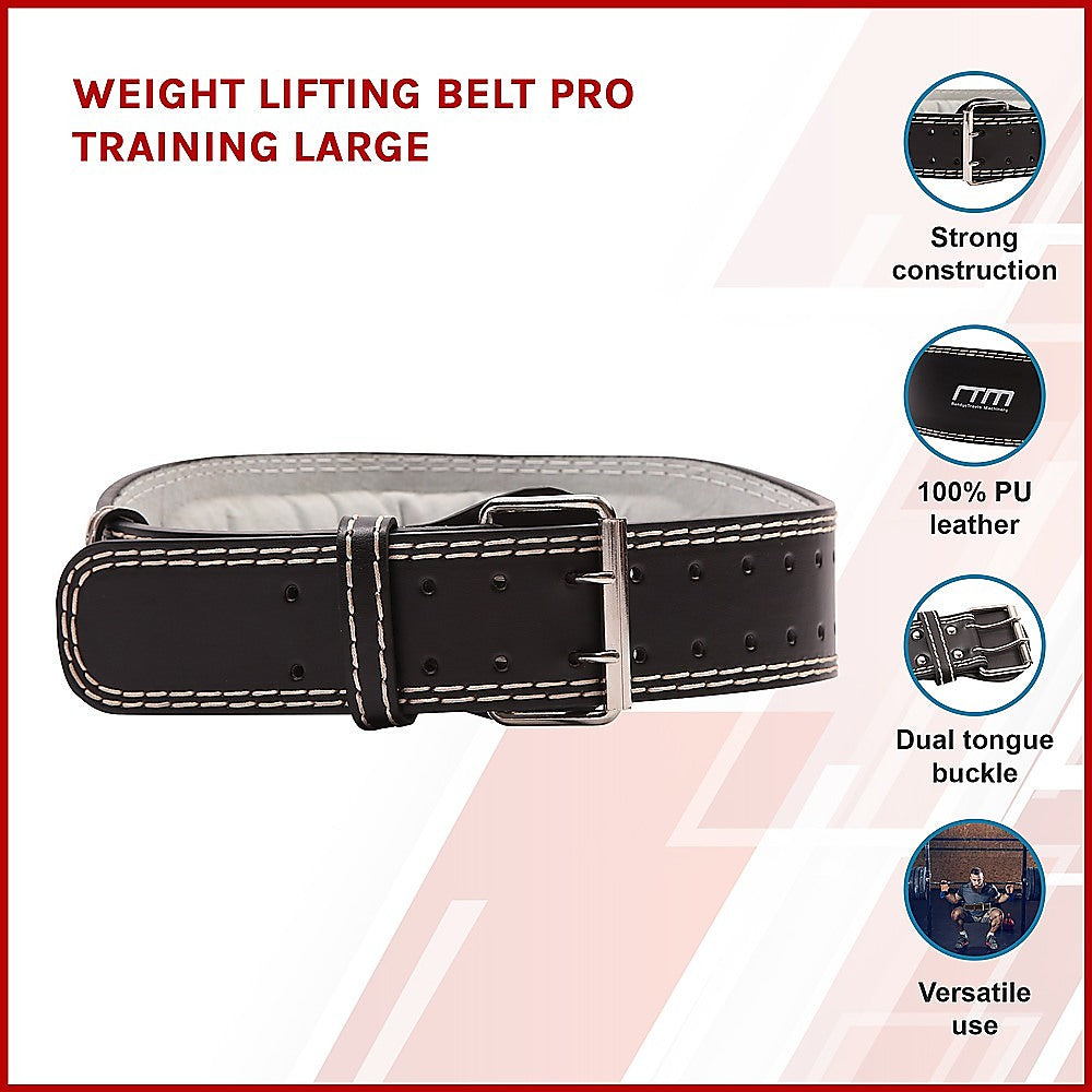 Weight Lifting Belt Pro Training Large Size