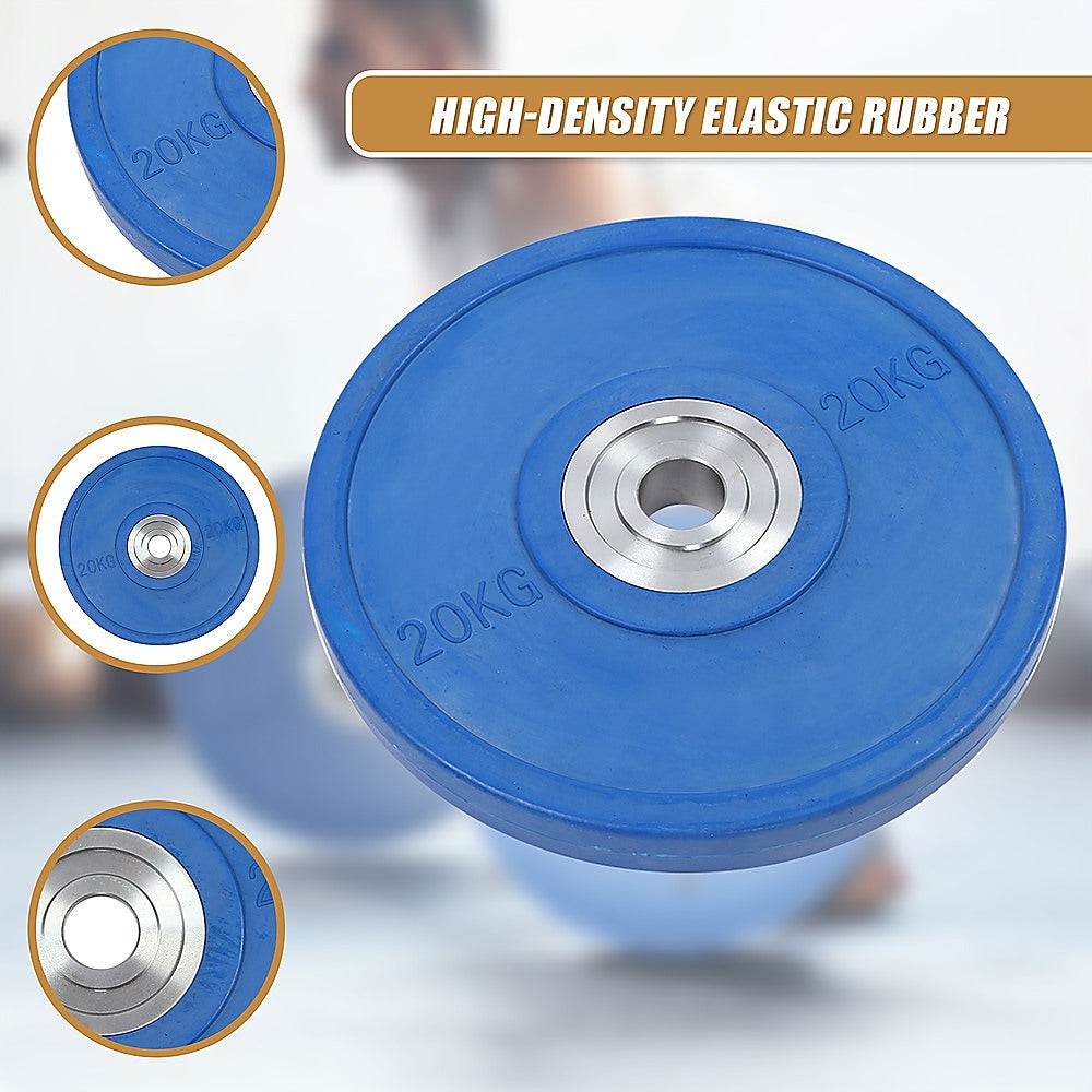 20KG PRO Olympic Rubber Bumper Weight Plate V63-783795