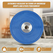 20KG PRO Olympic Rubber Bumper Weight Plate V63-783795