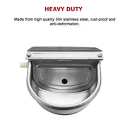 Automatic Water Trough Stainless Steel 304 Bowl V63-783935