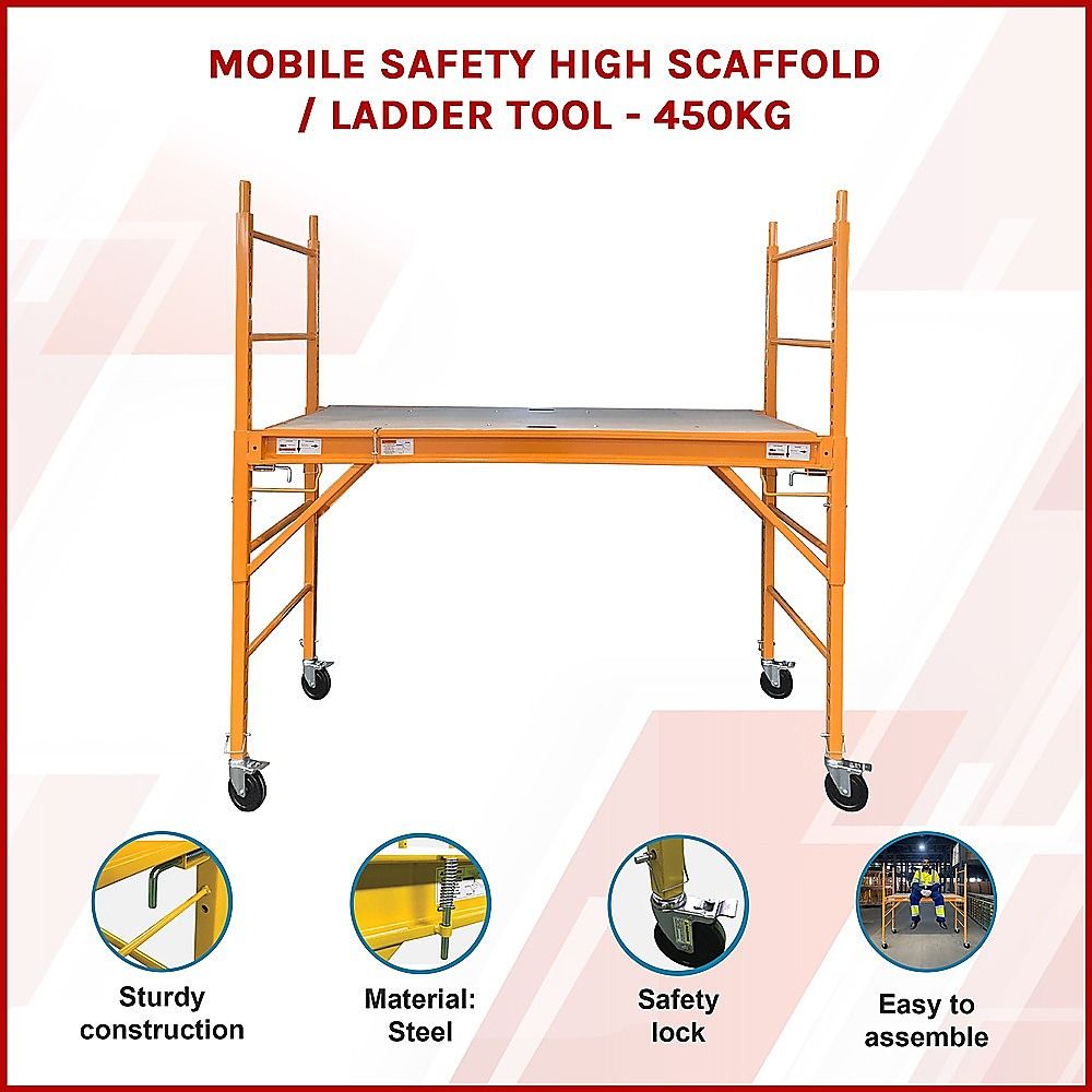 Mobile Safety High Scaffold / Ladder Tool -450KG V63-784