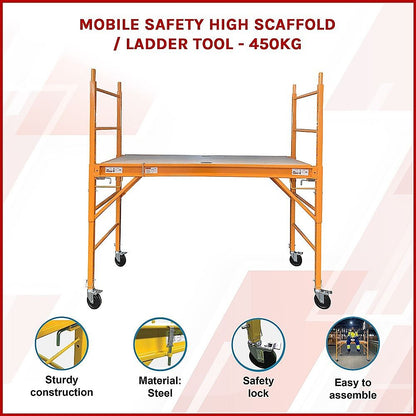 Mobile Safety High Scaffold / Ladder Tool -450KG V63-784