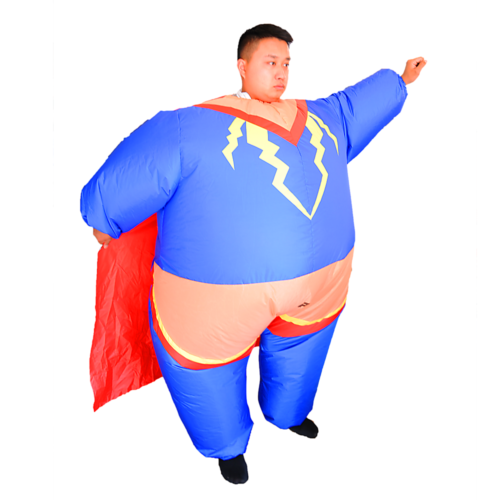 Super Hero Fancy Dress Inflatable Suit - Fan Operated Costume V63-784285