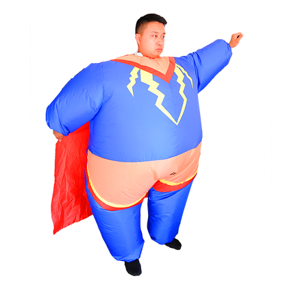 Super Hero Fancy Dress Inflatable Suit - Fan Operated Costume V63-784285
