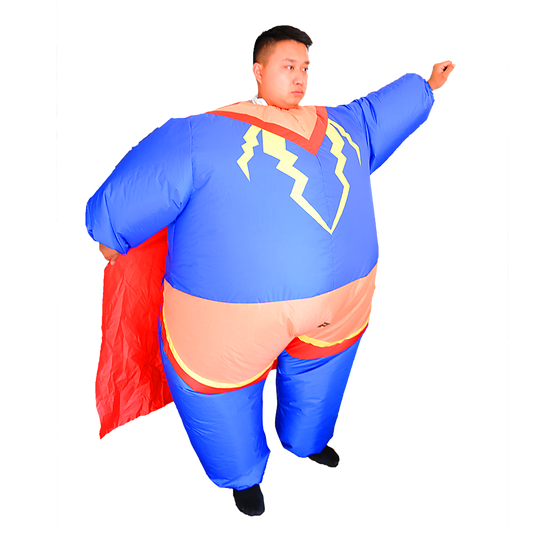 Super Hero Fancy Dress Inflatable Suit - Fan Operated Costume V63-784285