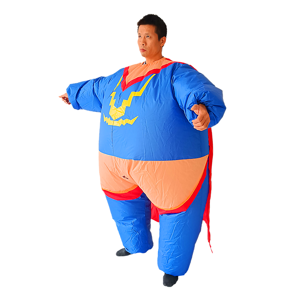 Super Hero Fancy Dress Inflatable Suit - Fan Operated Costume V63-784285