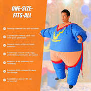 Super Hero Fancy Dress Inflatable Suit - Fan Operated Costume V63-784285