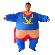 Super Hero Fancy Dress Inflatable Suit - Fan Operated Costume V63-784285