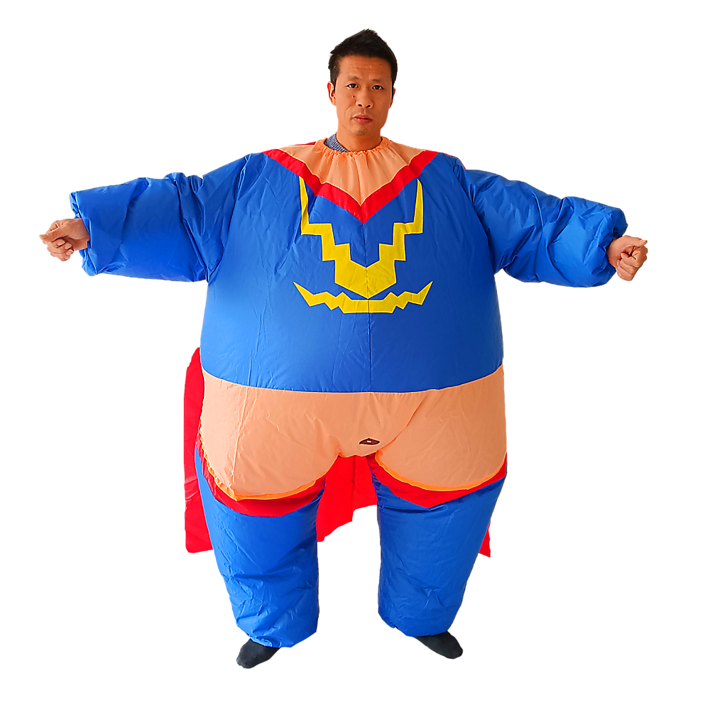Super Hero Fancy Dress Inflatable Suit - Fan Operated Costume V63-784285